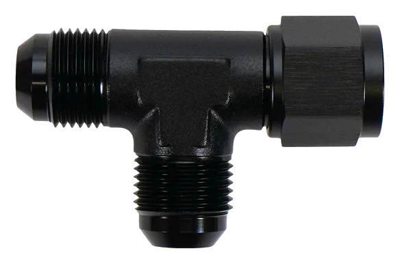 Adapter 10AN męski Flare do żeńskiego Flare Swivel Tee prosty DeatschWerks