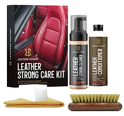 Leather Expert Strong Care Kit zestaw do czyszczenia i pielęgnacji skóry 200ml+250ml 450ml