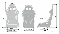 Fotel sportowy Sparco QRT-R FIA 8855-1999 Skaj