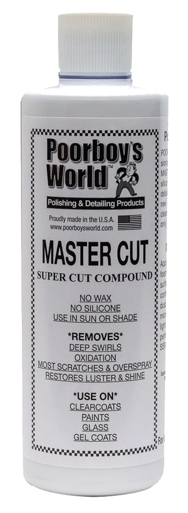 POORBOY'S WORLD Master Cut Compound mocno tnąca ścierna pasta polerska 473ml