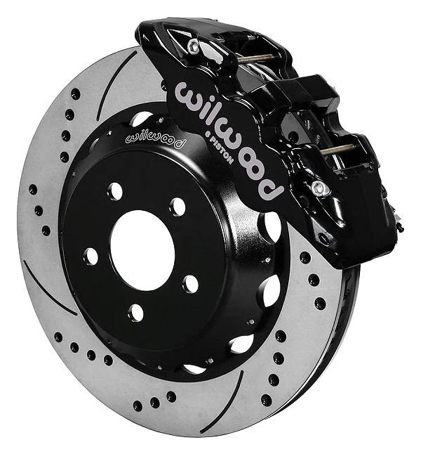 Wilwood 140-13886-D AERO6 Big Brake Zestaw hamulcowy przedni 14.00 wiercony czarny Ford