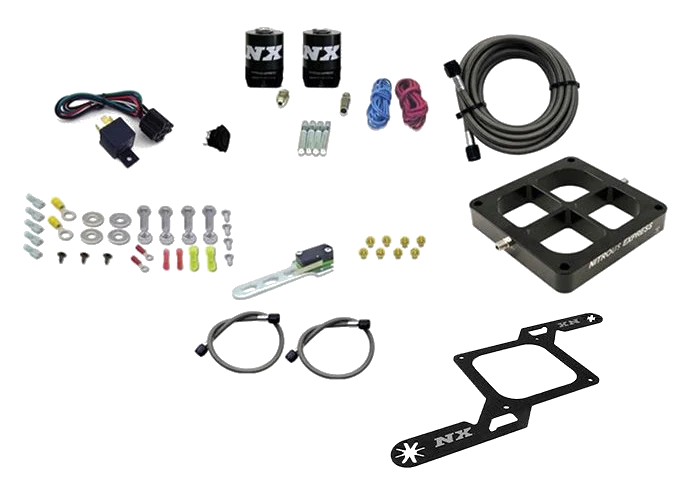 4500 Billet Crossbar Plate System Single Stage 50-300Hp without Bottle Nitrous Express NX 63070-00