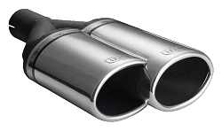 Uniwersalna końcówka tłumika owalna 220×80mm długość 220mm średnica montażowa 50mm - N2-54L*/50