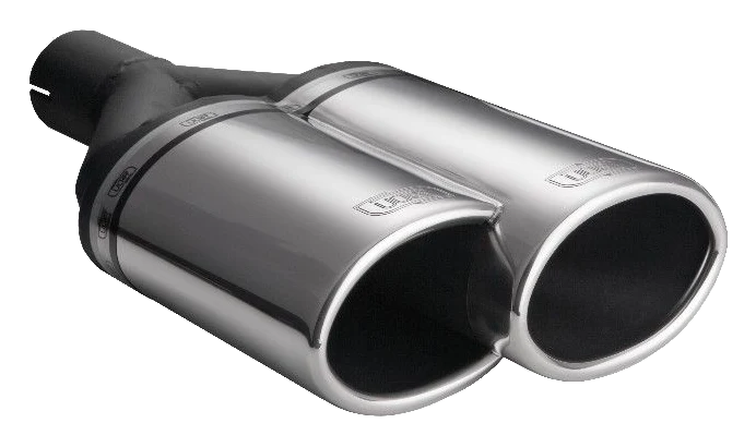 Uniwersalna końcówka tłumika owalna 220×80mm długość 220mm średnica montażowa 50mm - N2-54L*/50