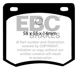 DP331 Klocki hamulcowe ULTIMAX2 EBC Brakes Datsun 280ZX Nissan Skyline C10 Skyline C110 280ZX