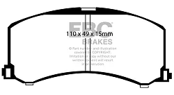 DP1041 Klocki hamulcowe ULTIMAX2 EBC Brakes Suzuki Baleno
