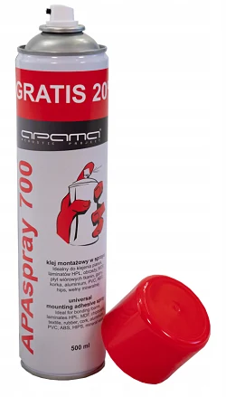 Mocny Uniwersalny Klej w Sprayu ApaSpray 700 Apama 500ml