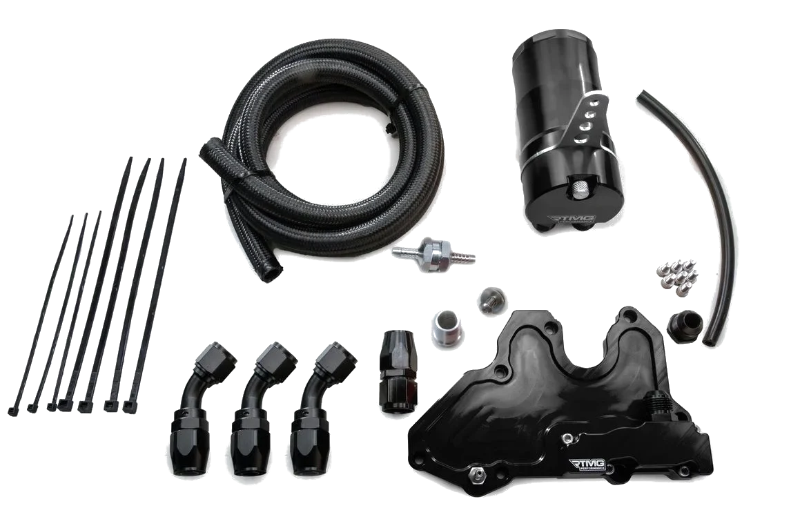 RTMG Performance Oil Catch Can Kit AN10 for 1.8/2.0 TSI EA888.3 Large Black