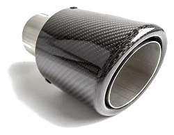 Uniwersalna końcówka tłumika okrągła 90mm długość 160mm średnica montażowa 65mm - N1-90CZ/65