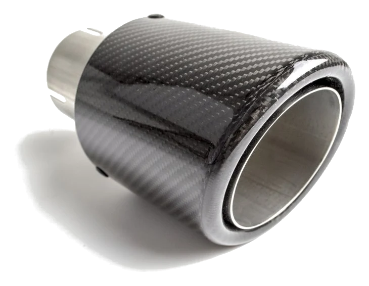 Uniwersalna końcówka tłumika okrągła 90mm długość 160mm średnica montażowa 65mm - N1-90CZ/65