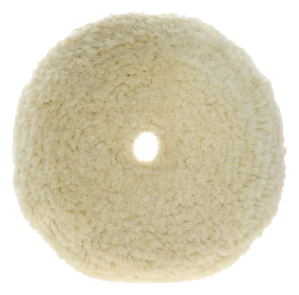 LAKE COUNTRY 165mm Curved Edge Cutting Unsteamed Twisted Wool Pad (41-005 Hook & loop)