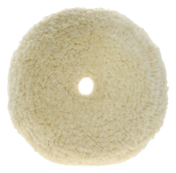 LAKE COUNTRY 165mm Curved Edge Cutting Unsteamed Twisted Wool Pad (41-005 Hook & loop)