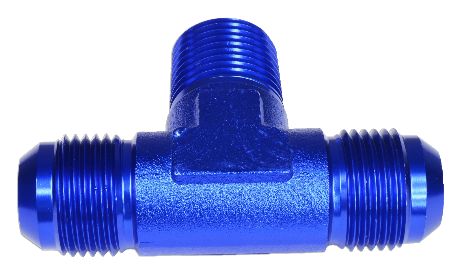 TRÓJNIK MĘSKI/MĘSKI/MĘSKI AN4-1/8 NPT-AN4 Niebieski