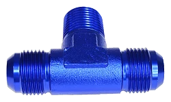 TRÓJNIK MĘSKI/MĘSKI/MĘSKI AN4-1/8 NPT-AN4 Niebieski