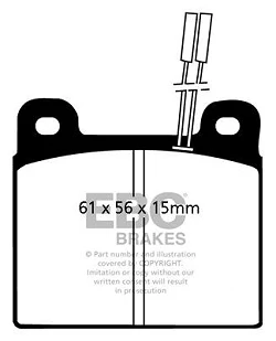 DP507 Klocki hamulcowe ULTIMAX2 EBC Brakes Alfa Romeo 75 Alfetta Giulietta 116