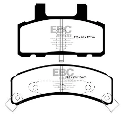 DP1273 Klocki hamulcowe ULTIMAX2 EBC Brakes Chevrolet Astro Blazer Tahoe 2WD Tahoe 4WD Dodge USA Ram PickUp 1500 2WD Ram PickUp 1500 4WD