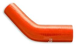 Silikonowe kolanko redukcyjne 45' 76/83mm Pomarańczowy - 004576/83-P