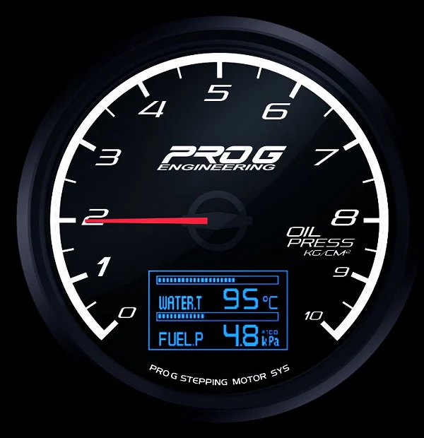 Wskaźnik Pro G AVS Series Multi Gauge, ciśnienia oleju 10 Kg/cm2 60mm