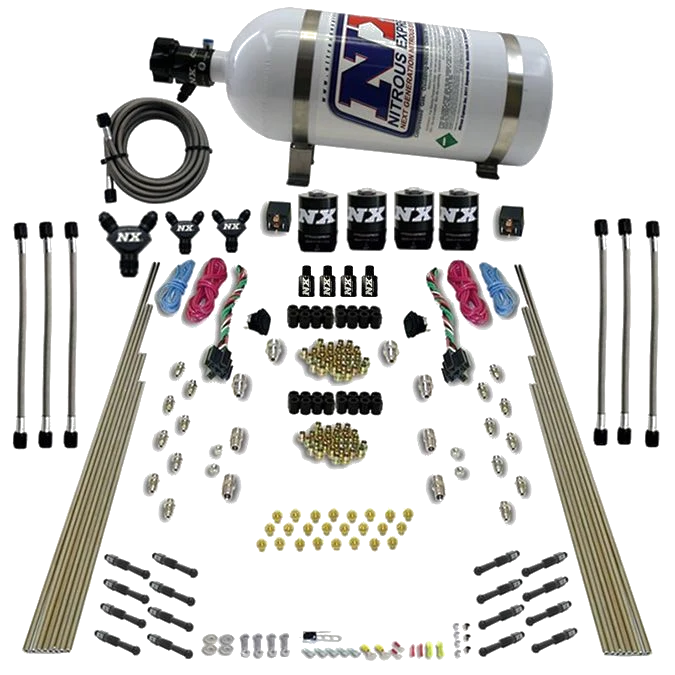 Dual Stage 8-Cyl Dry Direct Port Nitrous System Nitrous Express NX-93106-15