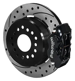 Wilwood 140-9282-D Forged Dynalite Rear Parking Brake Kit 12.19 Drilled Slotted Black