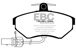 DP1351 Klocki hamulcowe ULTIMAX2 EBC Brakes Audi A4 B5 A4 B6 A4 B7 A4 quattro B5 A4 quattro Avant B5 Seat Exeo Volkswagen Passat B5