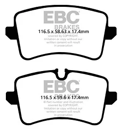 DPX2082 Klocki hamulcowe ULTIMAX2 EBC Brakes Audi A6 C7/4G A7 4G8 A8 D4/4H Porsche Macan