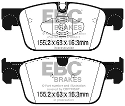 DP62305 Klocki hamulcowe GREENSTUFF EBC Brakes Volvo XC60 2nd Gen T4 XC60 2nd Gen T5 XC60 2nd Gen B4 XC60 2nd Gen D4 XC60 2nd Gen B5 XC60 2nd Gen B6 XC60 2nd Gen D5 XC60 2nd Gen T6 XC60 2nd