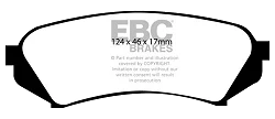 DP61282 Klocki hamulcowe GREENSTUFF EBC Brakes Toyota Landcruiser UZJ100 Landcruiser HDJ100 Landcruiser HDJ101 Lexus LX470 Toyota Land Cruiser