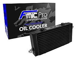 Chłodnica oleju FMIC.Pro 240x140x40 asymetryczne wloty czarna