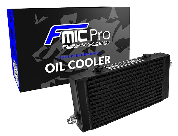 Chłodnica oleju FMIC.Pro 240x140x40 asymetryczne wloty czarna