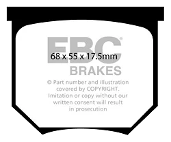 DP4034R Klocki hamulcowe YELLOWSTUFF EBC Brakes Lotus Elite