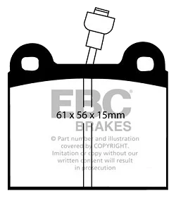 DP295 Klocki hamulcowe ULTIMAX2 EBC Brakes Chrysler UK Horizon MATRA Bagheera Rancho TALBOT Horizon
