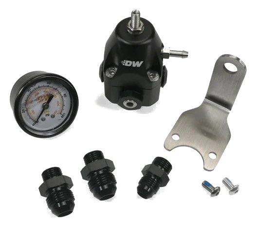 DeatschWerks DWR1000c AFPR Pressure Gauge 6AN and 8AN Fittings
