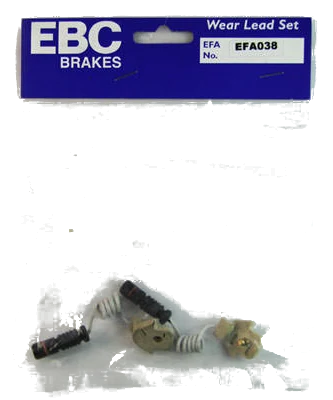 EFA038 Czujnik zużycia klocków hamulcowych EBC Brakes Mercedes-Benz 190 W201 W124 200 W124 200 CE W124 200 D W124 200 E W124 200 T W124 200 TD W124 200 TE W124 220 CE W124 220 E W124 220 TE