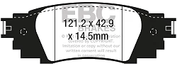 DPX3080 Klocki hamulcowe ULTIMAX2 EBC Brakes Lexus ES300h RX450h UX250h Suzuki Across Toyota Camry Rav 4 XA50 RX200t RX300 CHR Corolla Cross