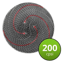 Wkład katalizatora sportowy RFC Długość wkładu 100 mm Euro 5 Przepustowość cpsi 200 Średnica wkładu 110 mm - MS11LCC0052/E5/200