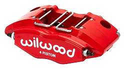 Uniwersalny zacisk hamulcowy 4 tłoczkowy Wilwood 120-8727 Powerlite czerwony
