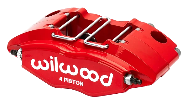Uniwersalny zacisk hamulcowy 4 tłoczkowy Wilwood 120-8727 Powerlite czerwony