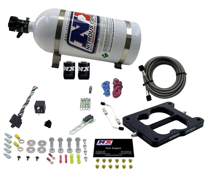 Q-Jet Spreadbore Nitrous System 50-300Hp with 10Lb Bottle Nitrous Express NX 30080-10