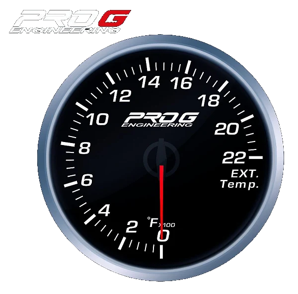 Wskaźnik Pro G Race Series RS, temperatury spalin EGT °F WHITE 60mm