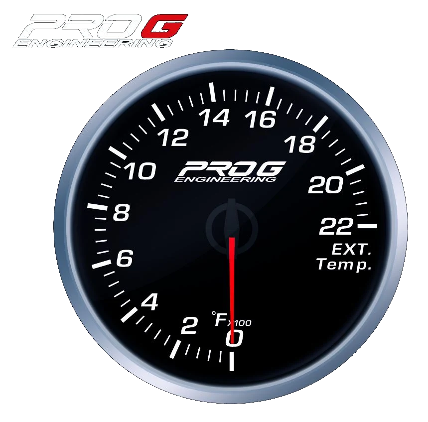 Wskaźnik Pro G Race Series RS, temperatury spalin EGT °F WHITE 60mm