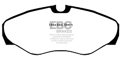 DP1393 Klocki hamulcowe ULTIMAX2 EBC Brakes Nissan COMMERCIAL Primastar Opel Vivaro Vivaro Life Renault Trafic CPV Renault COMMERCIAL Trafic VAUXHALL COMMERCIAL Vivaro