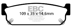 DP41784R Klocki hamulcowe YELLOWSTUFF EBC Brakes Nissan Stagea C34 Infiniti J30 M45 Q45 Nissan Leopard Y33