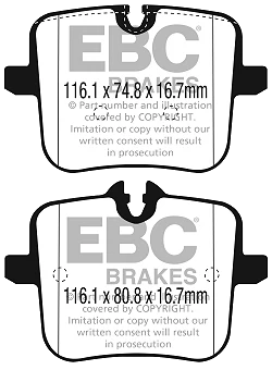 DP42320R Klocki hamulcowe YELLOWSTUFF EBC Brakes BMW 7 Series xDrive G12 M760 8 Series Convertible G14 840 8 Series Convertible G14 840d 8 Series Convertible G14 M850 8 Series Coupe G15 840