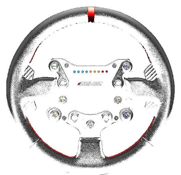 GT Sport SIMAGIC Skórzana Kierownica Łopatki Zmiany Biegów Symulator Simracing