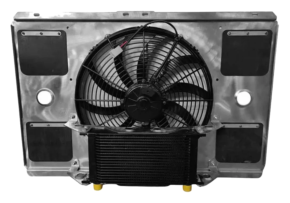 Dyfuzor ze stali nierdzewnej IOD Performance do aluminiowej chłodnicy płynu Nissan Patrol Y60