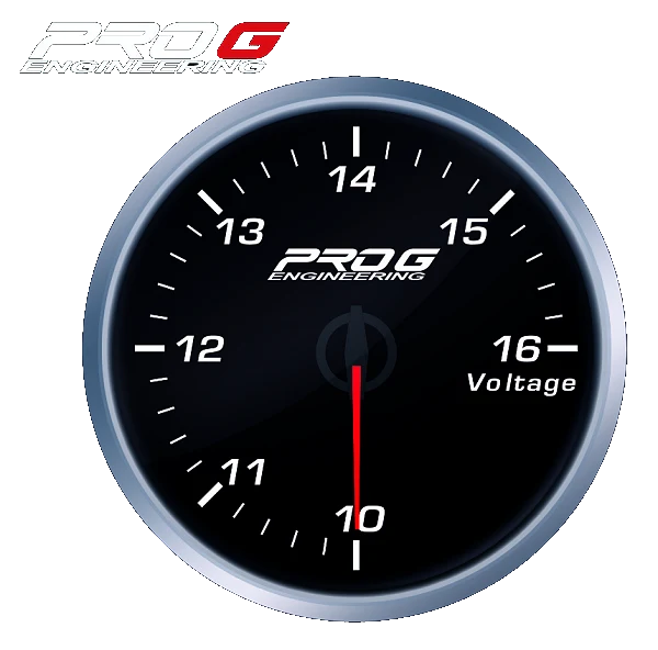 Wskaźnik Pro G Race Series RS, Woltomierz WHITE 52mm