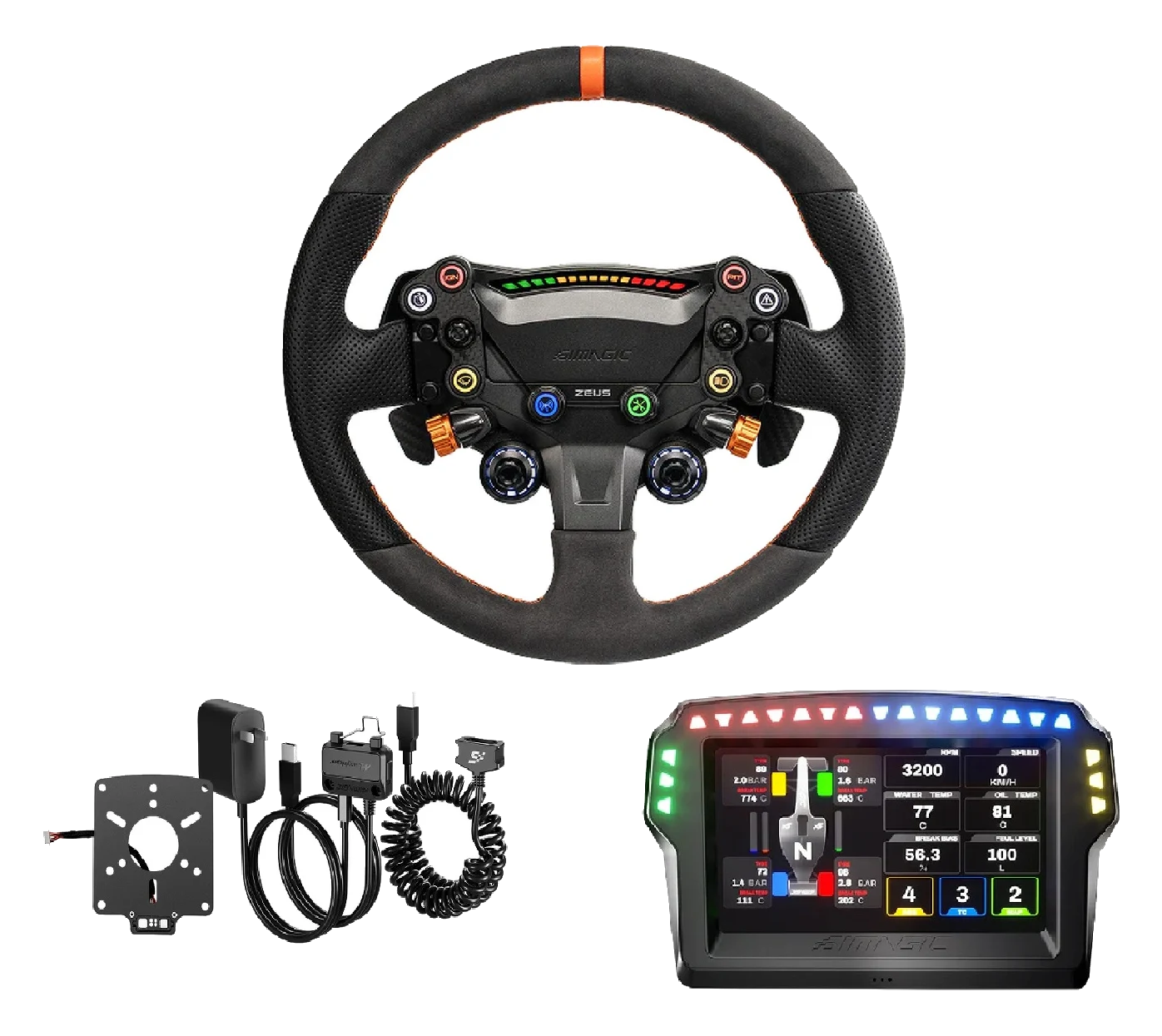 Zestaw Simagic ZEUS Sport + MagicDash 4 + MagLink Pro Simracing