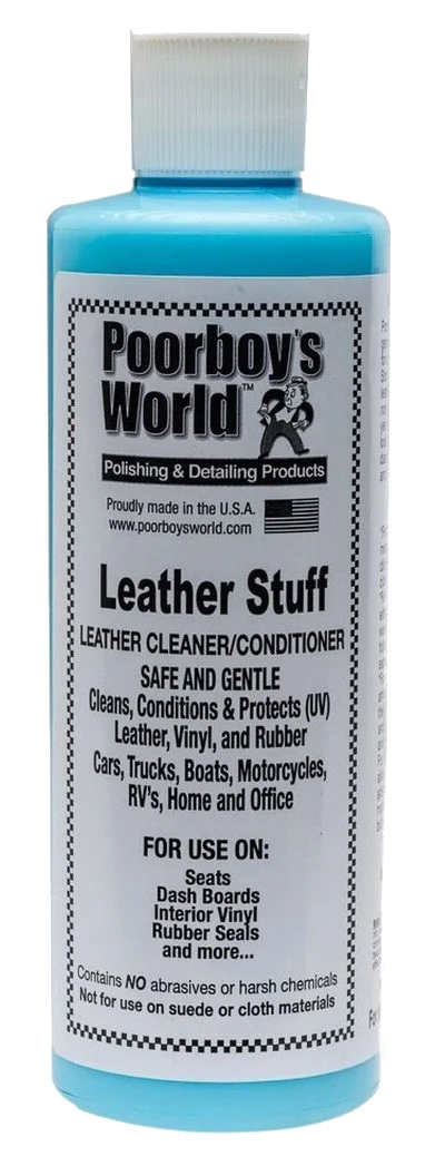 POORBOY'S WORLD Leather Stuff czyści i odżywia pielęgnacja skóry 2w1 473ml