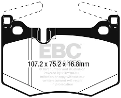 DP42261R Klocki hamulcowe YELLOWSTUFF EBC Brakes Lexus Lexus GS-F RC-F GSF RCF
